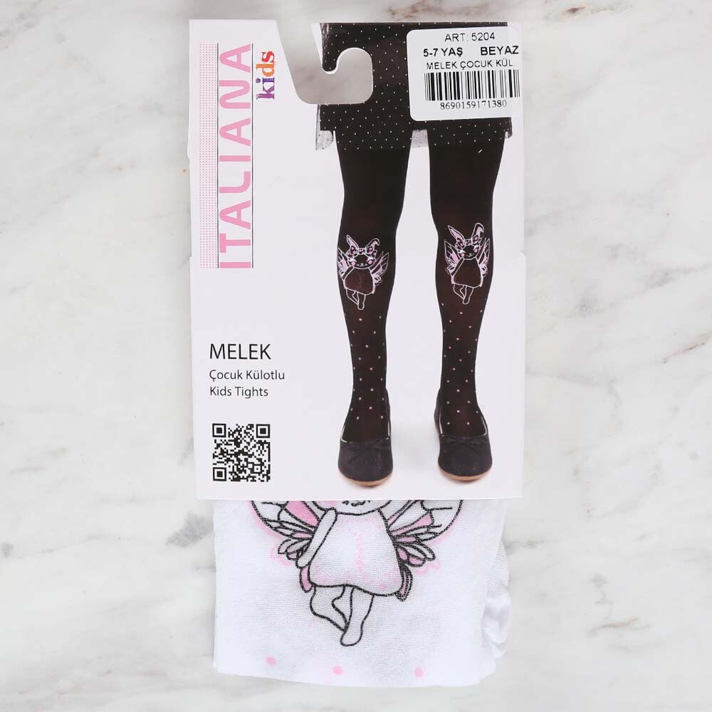 İtaliana 5204 Melek Çocuk Külotlu Çorap, Beyaz 5/7 Yaş